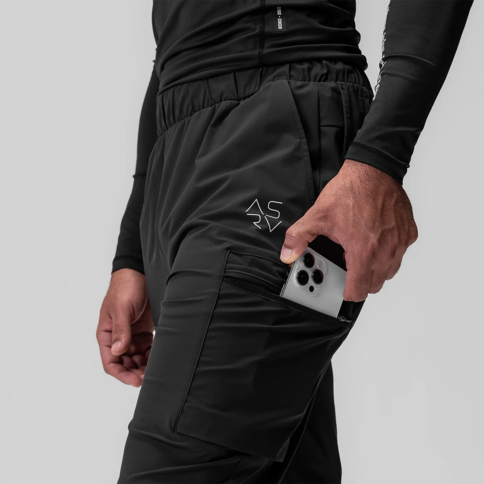 0656. Tetra-Lite® Standard Zip Jogger - Black "Cyber"