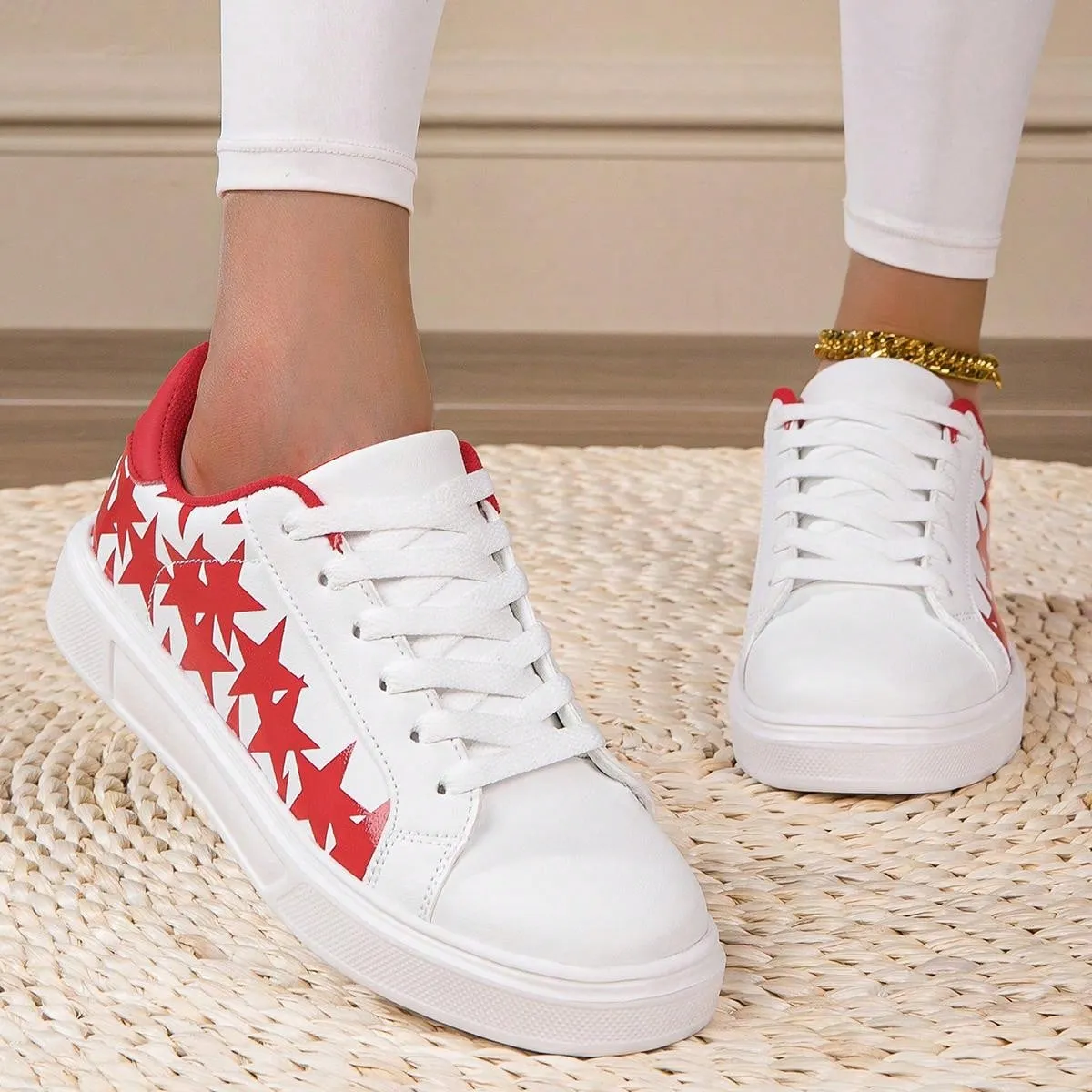 2024 Spring White Sneakers: Versatile & Trendy Sports Casual Shoes