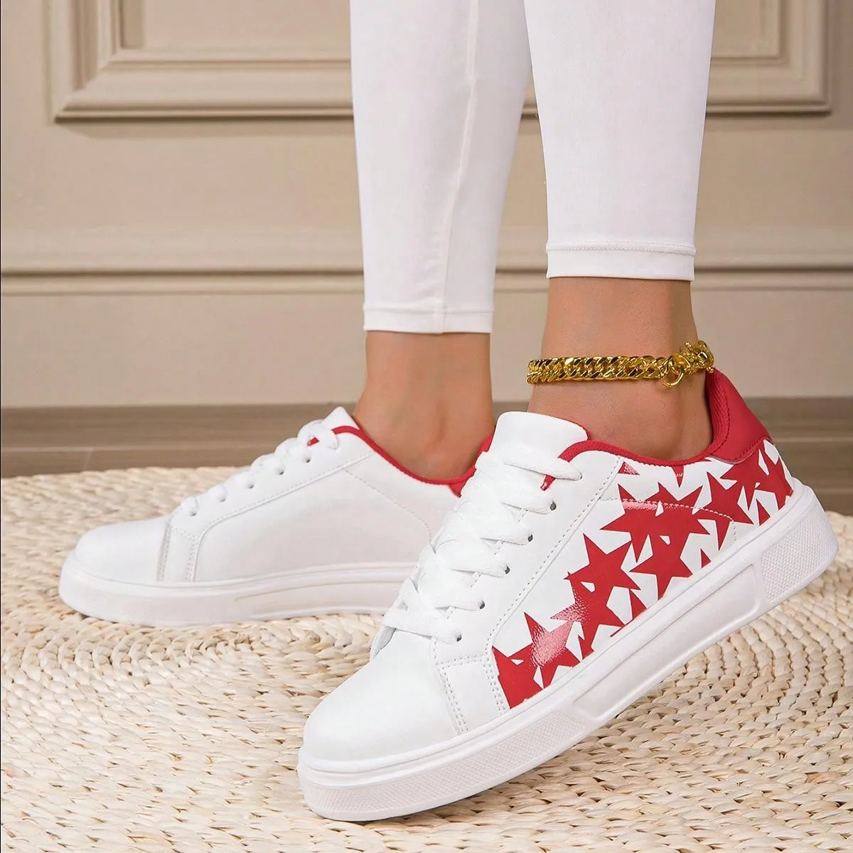 2024 Spring White Sneakers: Versatile & Trendy Sports Casual Shoes