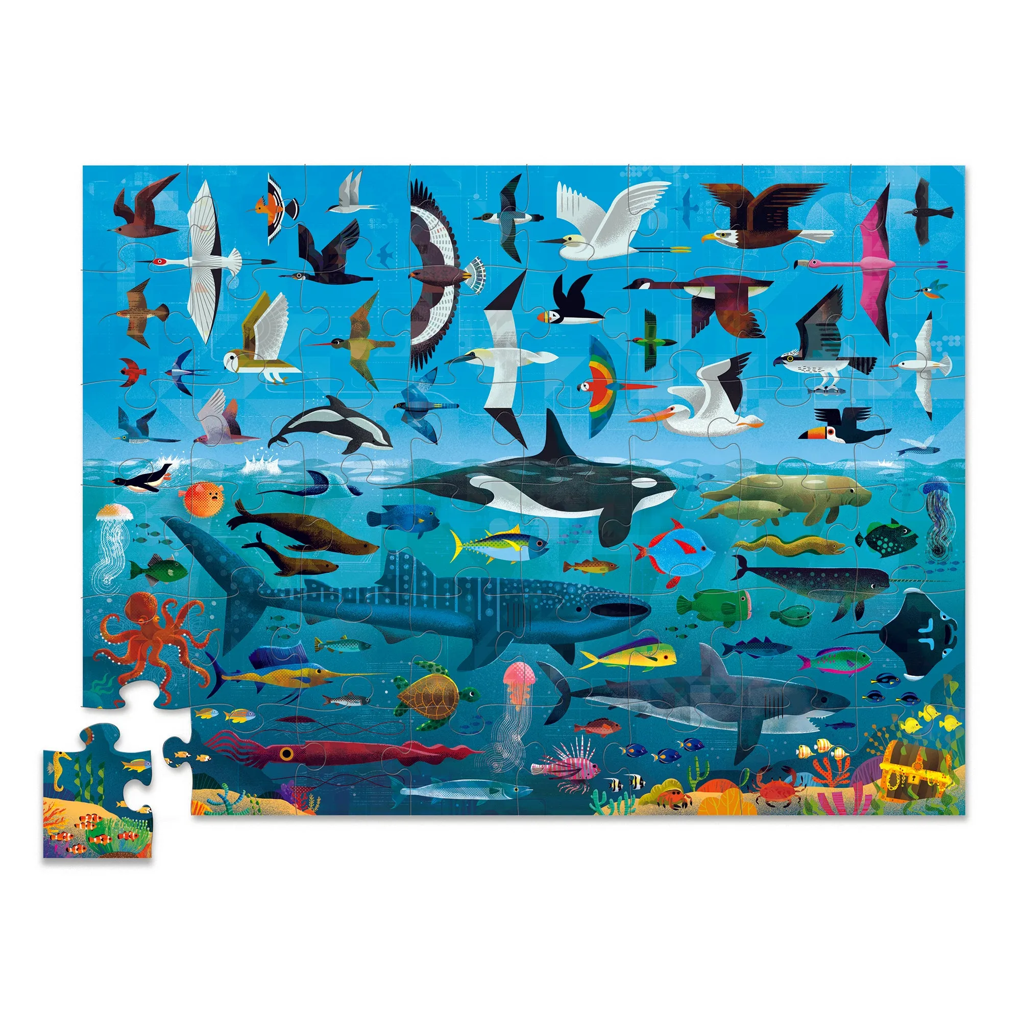 48 Piece Puzzle - Above & Below - Sea & Sky