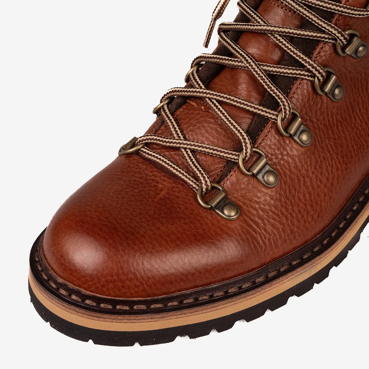 A300 Explorer Leather Hiking Boots - Pebbled Brown