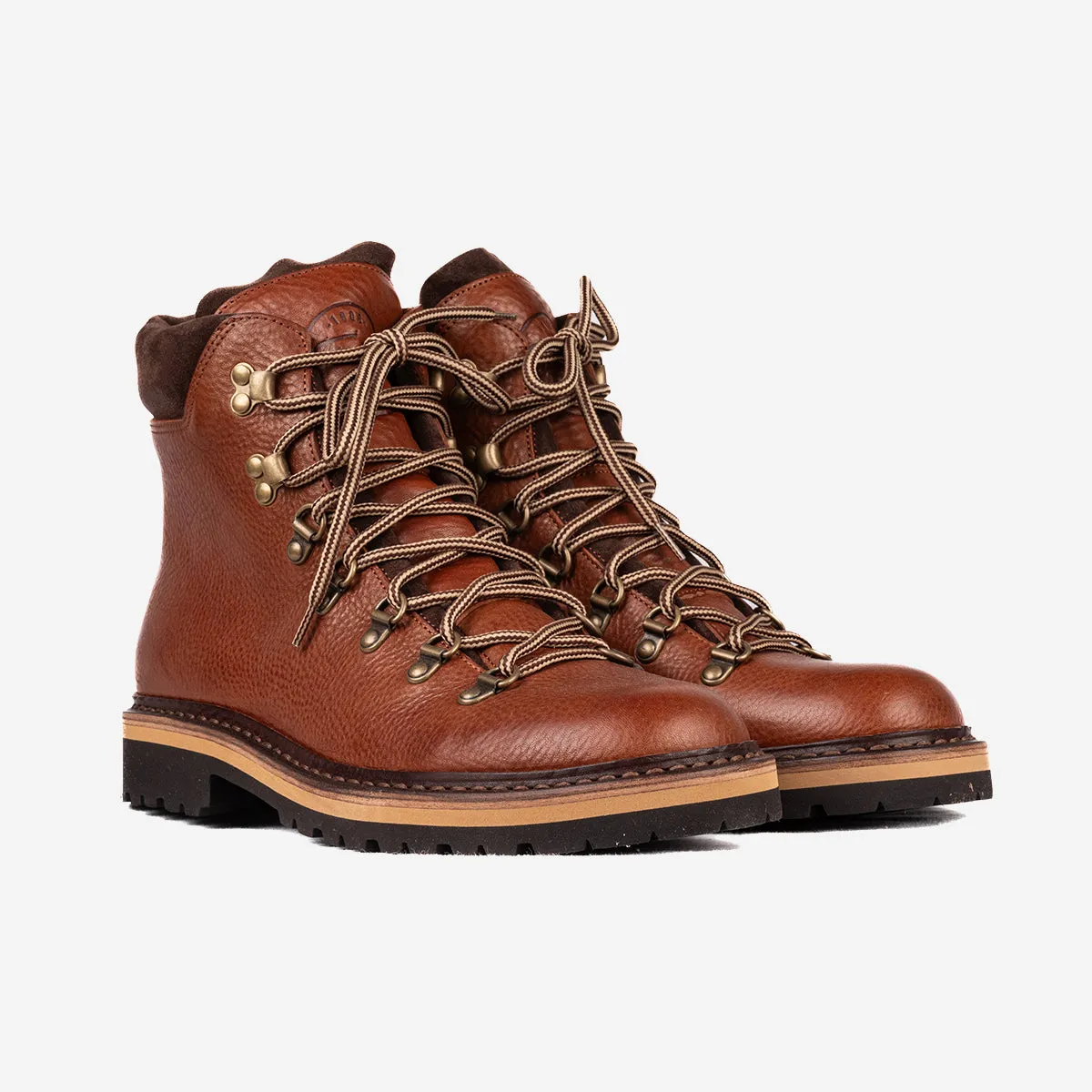 A300 Explorer Leather Hiking Boots - Pebbled Brown