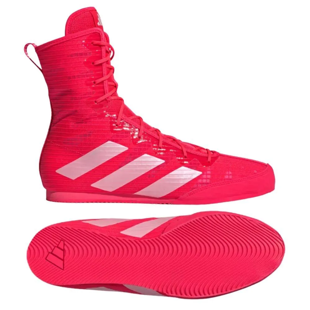 Adidas Box Hog 4 Boxing Boots - Lucid Red