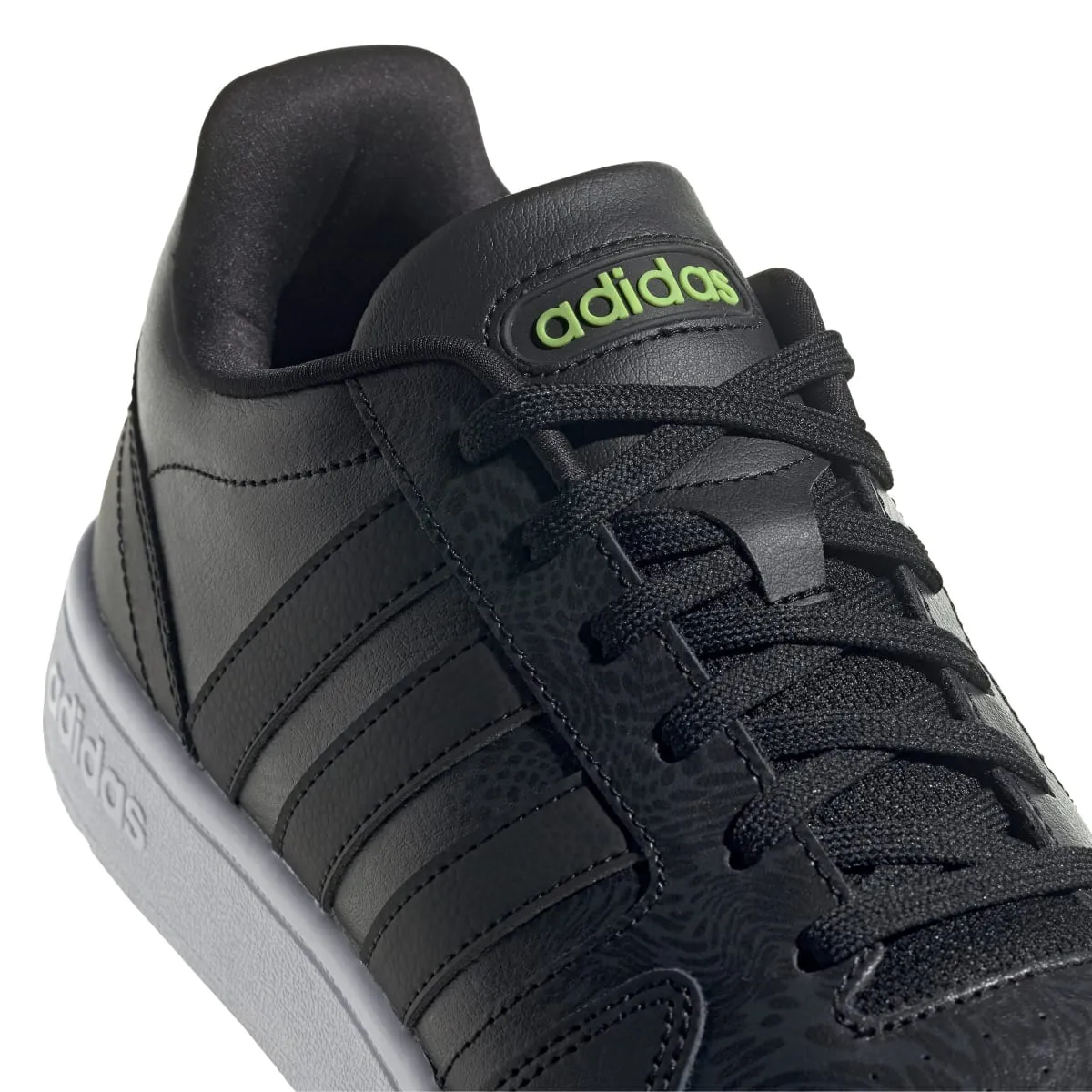 ADIDAS H00463 POSTMOVE MN'S (Medium) Carbon/Black/Green Leather Basketball Shoes