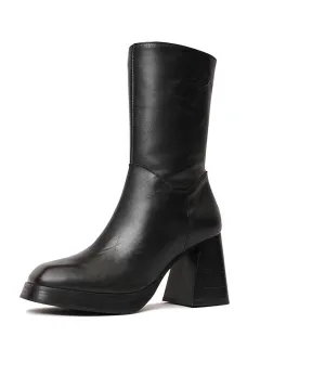 Ag-22565 Black Leather Boots