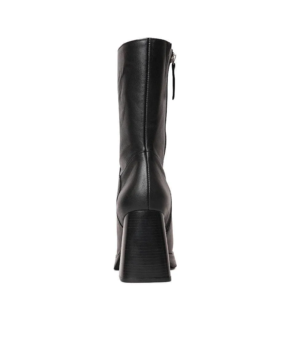 Ag-22565 Black Leather Boots