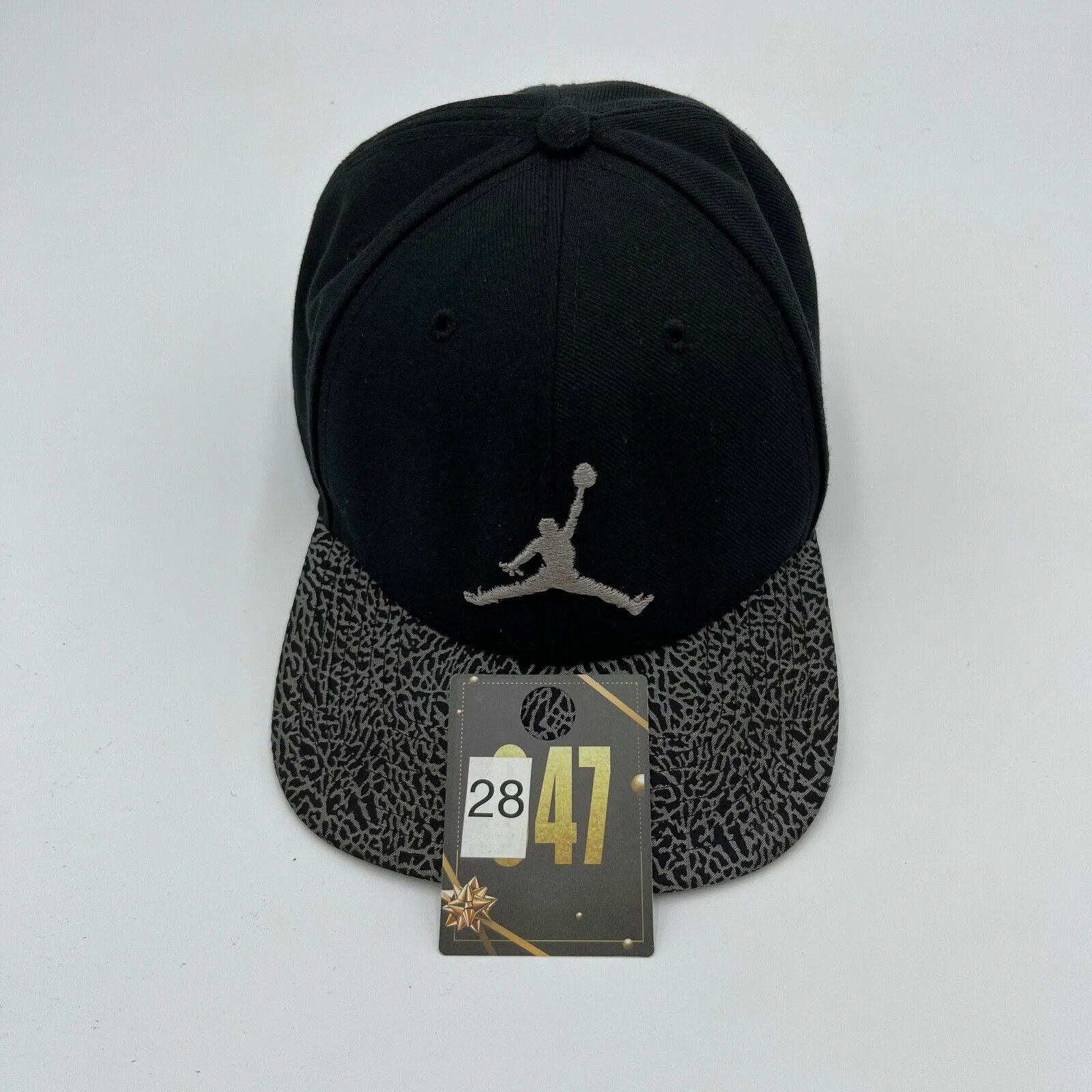 Air Jordan Black Jumpman Cotton Boys Hat Basketball Youth Adjustable Snapback