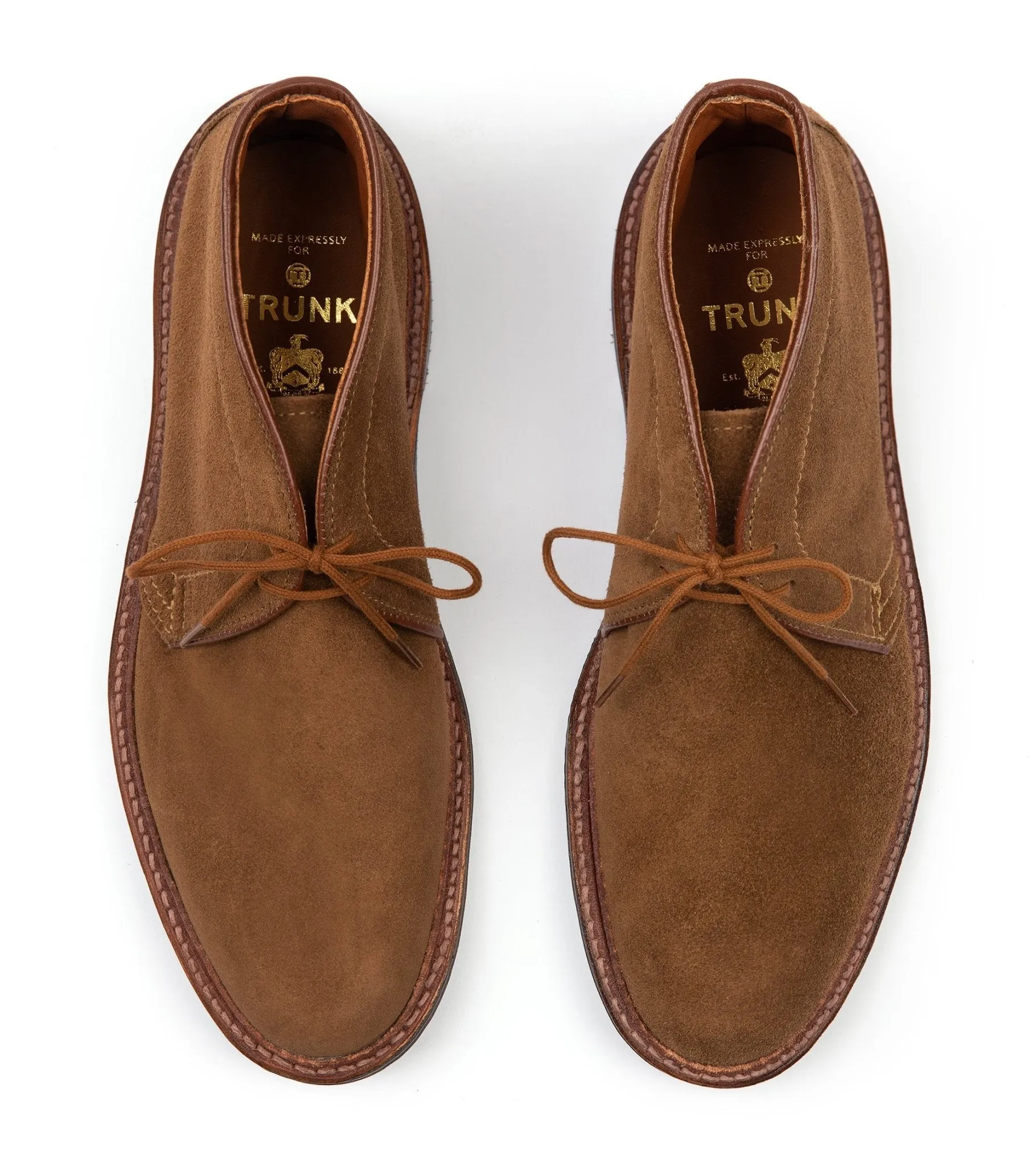 Alden Suede Rubber Soled Chukka: Snuff 1593L