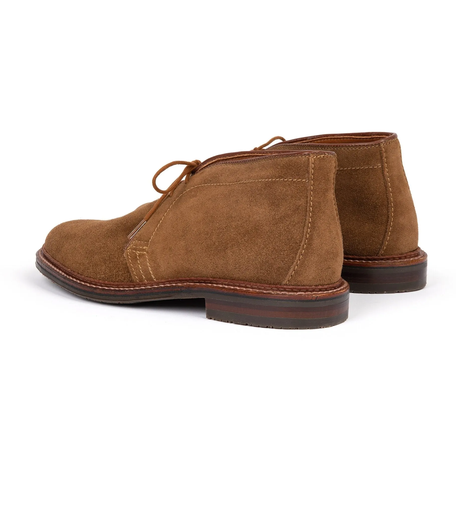 Alden Suede Rubber Soled Chukka: Snuff 1593L