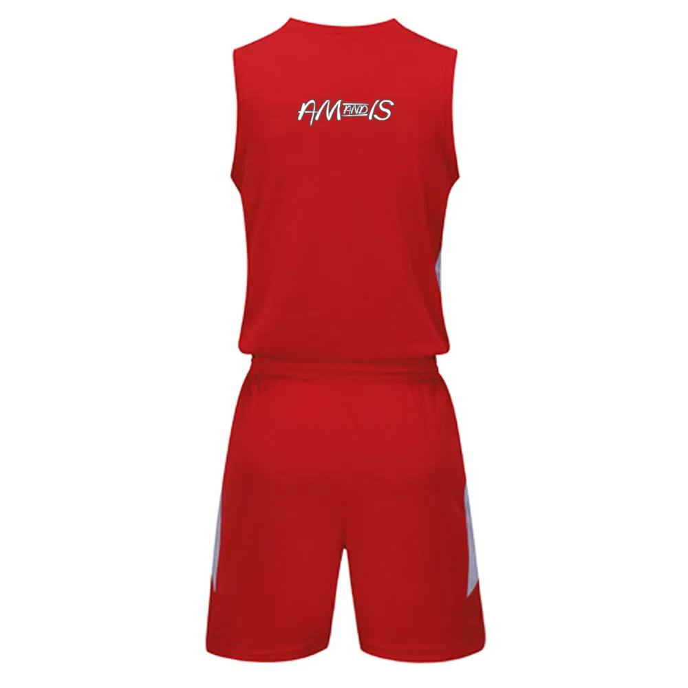 Am&Is Men's Basketball Suit Jerseys & Shorts Set Athletic Outfit