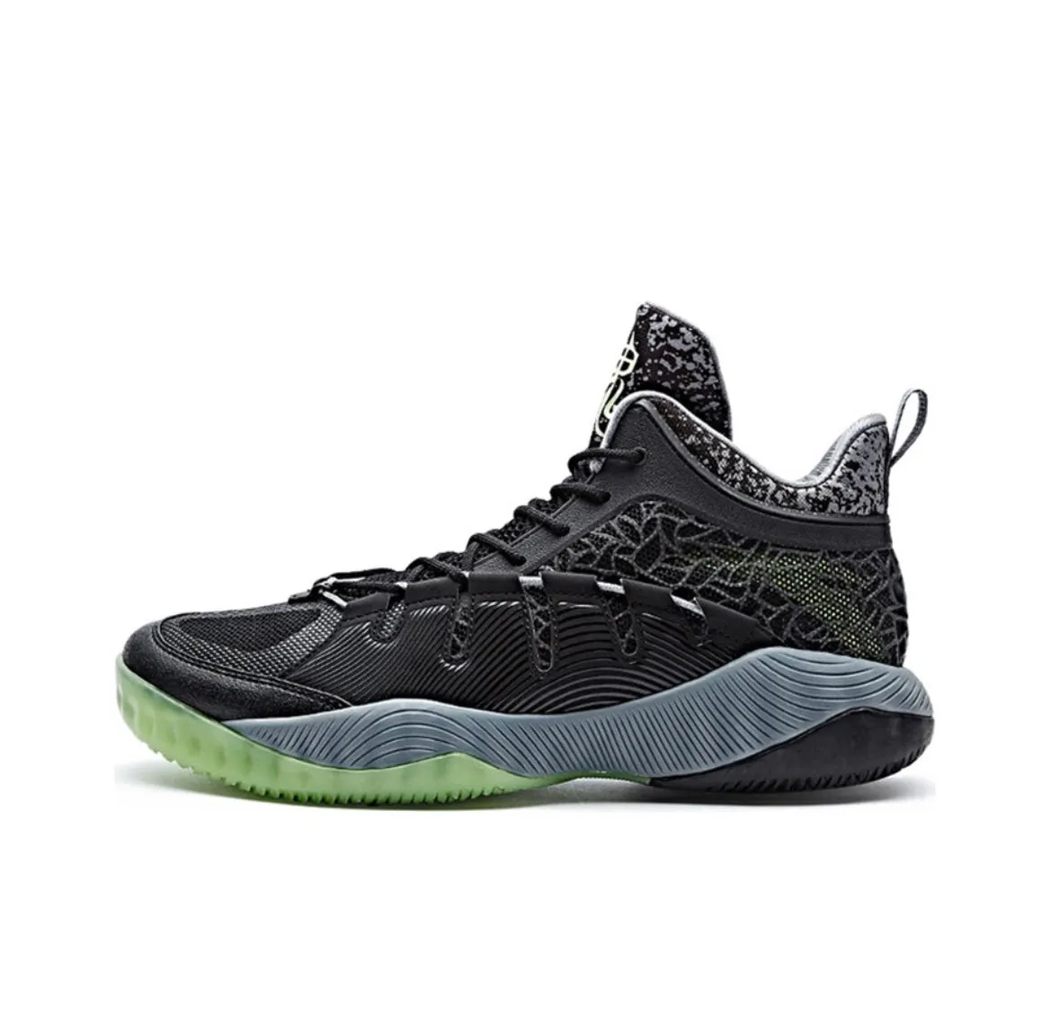 Anta KT Outdoor 2 Mid Basketball Shoes - Black/Green