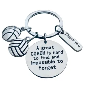 Basketball & Volleyball Great Coach is Hard to Find Keychain