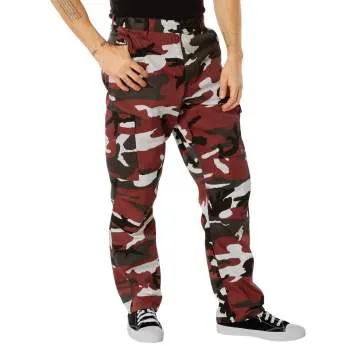 BDU Pants | Tactical Pants For Men | Red Camouflage