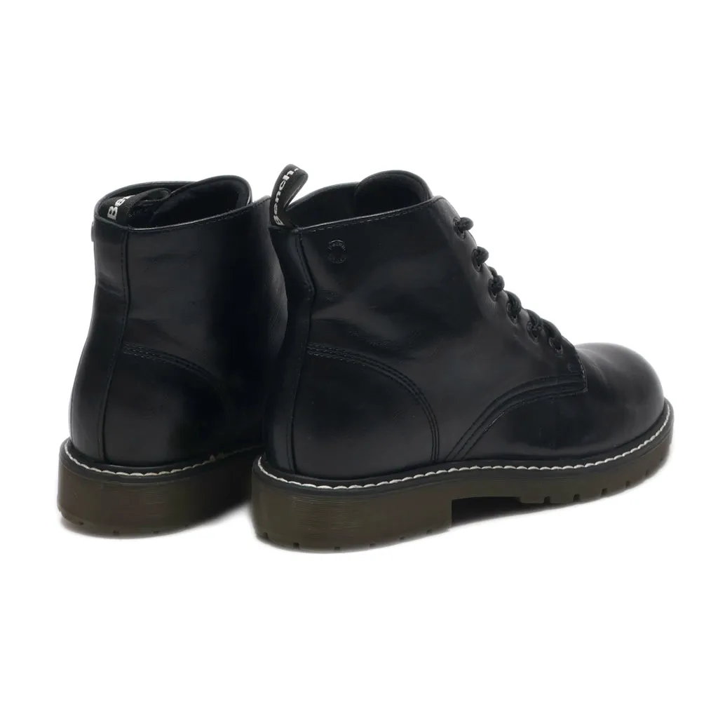 Bench. Ankle Boots Leather Black Colour For Women