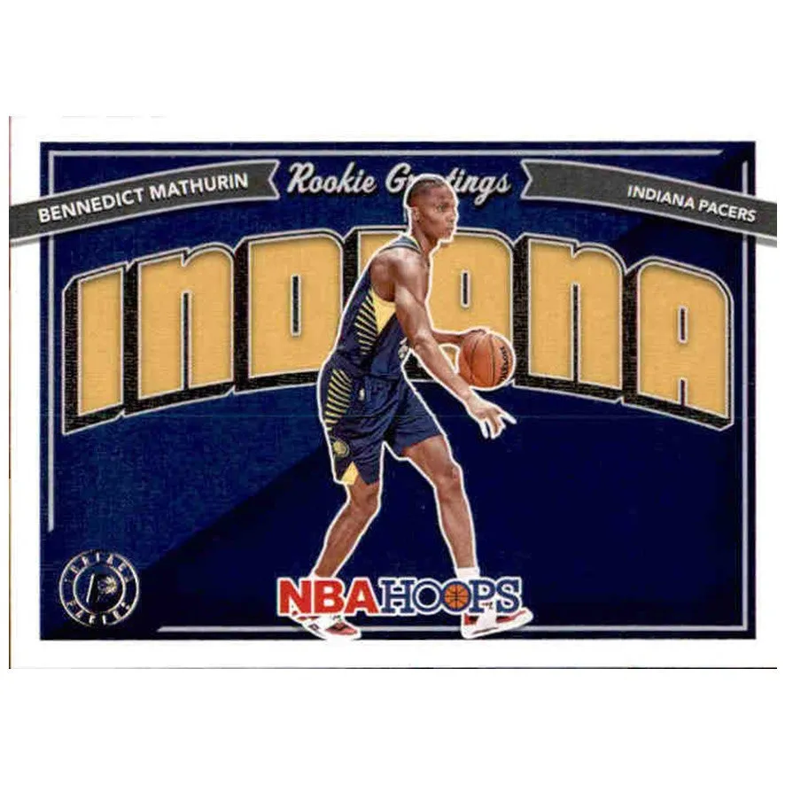 Bennedict Mathurin, Rookie Greetings, 2022-23 Panini Hoops Basketball NBA