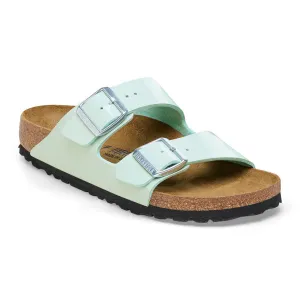 'Birkenstock' Women's Arizona Birko-Flor® Sandal - Patent Surf Green