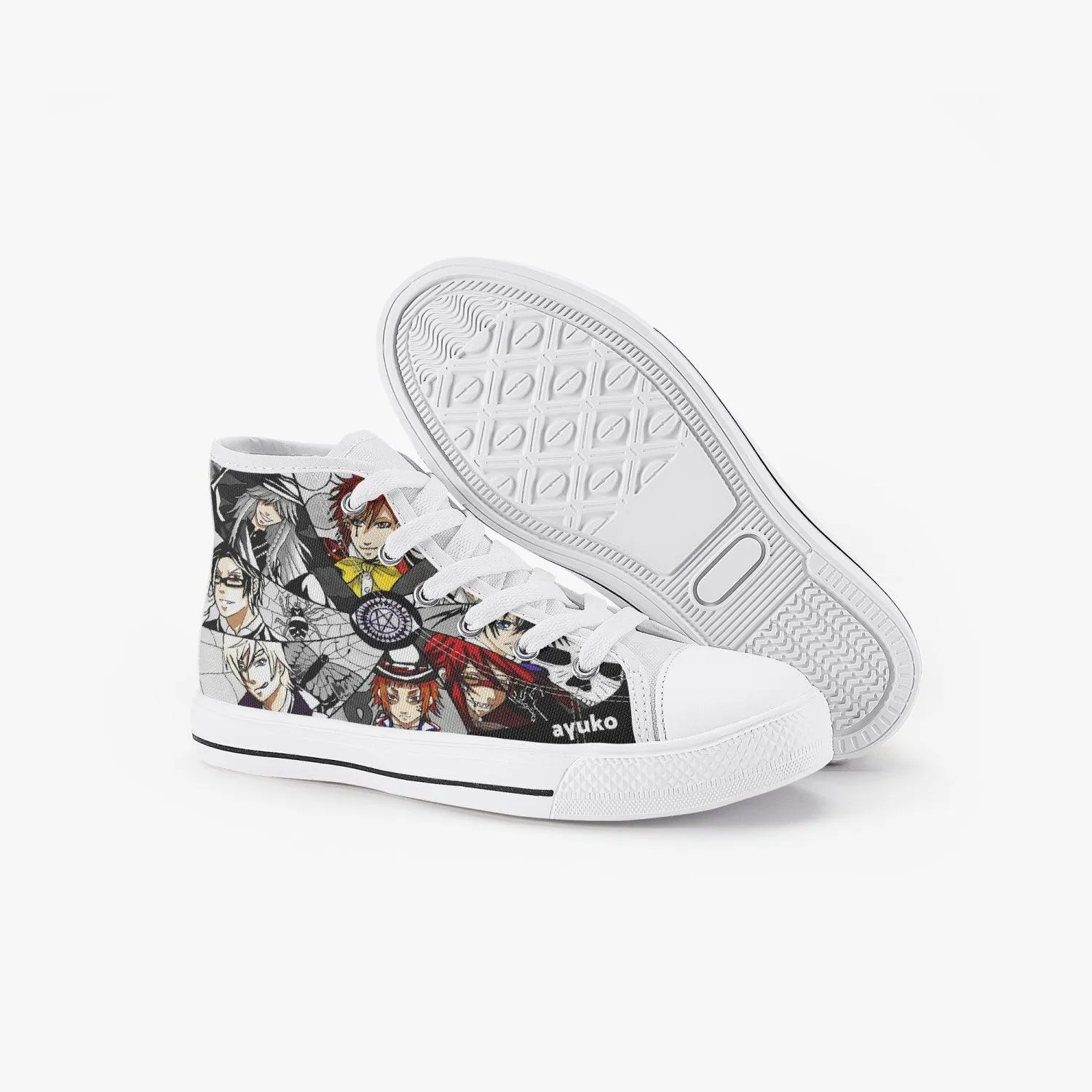 Black Butler Bardroy Kids A-Star High Anime Shoes