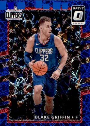 Blake Griffin, Blue Velocity Prizm, 2017-18 Panini Donruss Optic Basketball NBA