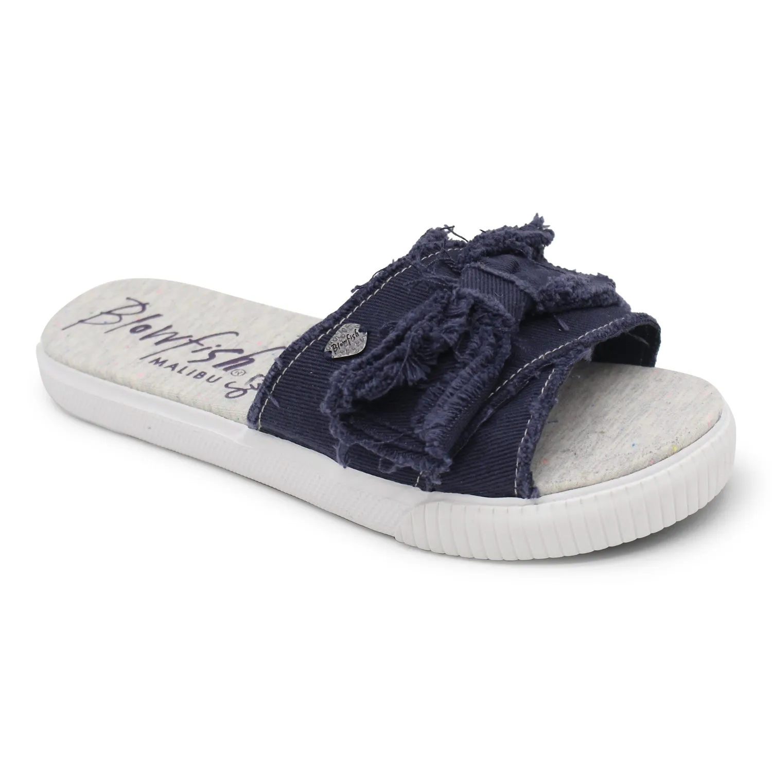 'Blowfish Malibu' Women's Fondue Slide - Pure Navy Hipster Smoked Twill