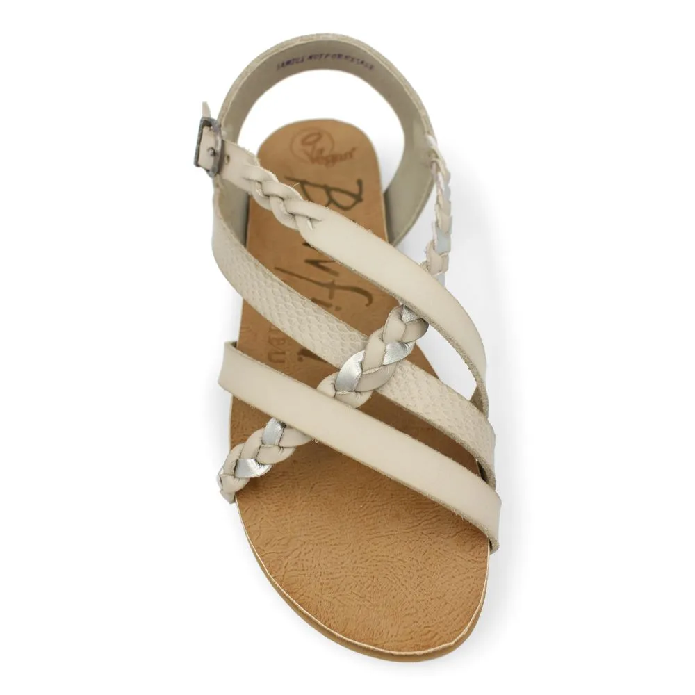 'Blowfish Malibu' Women's Maddi Sandal - Zinc Amazon Rawhide