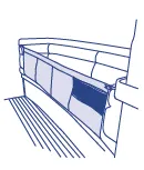 BLUE PERFORMANCE Bunk Net (Lee Cloth)