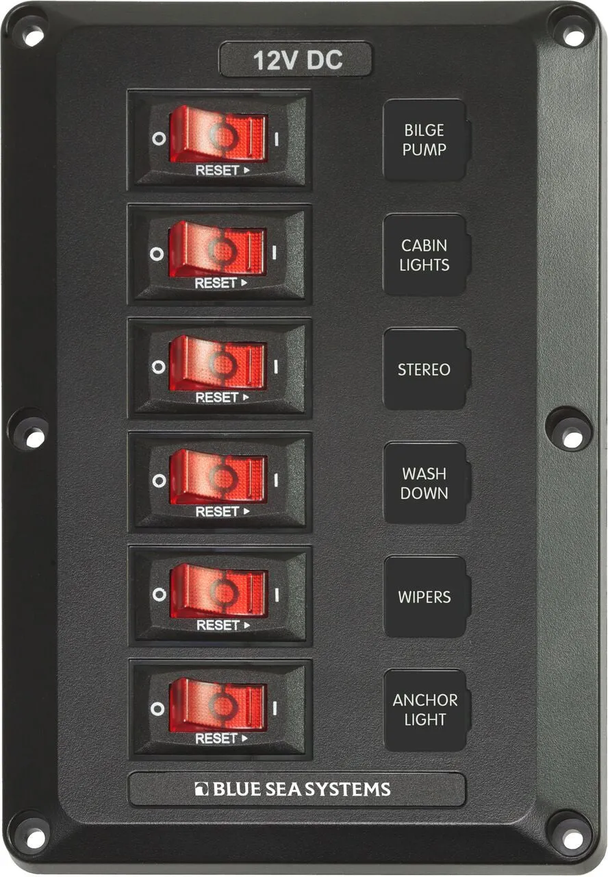 Blue Sea Below Deck Circuit Breaker Panels