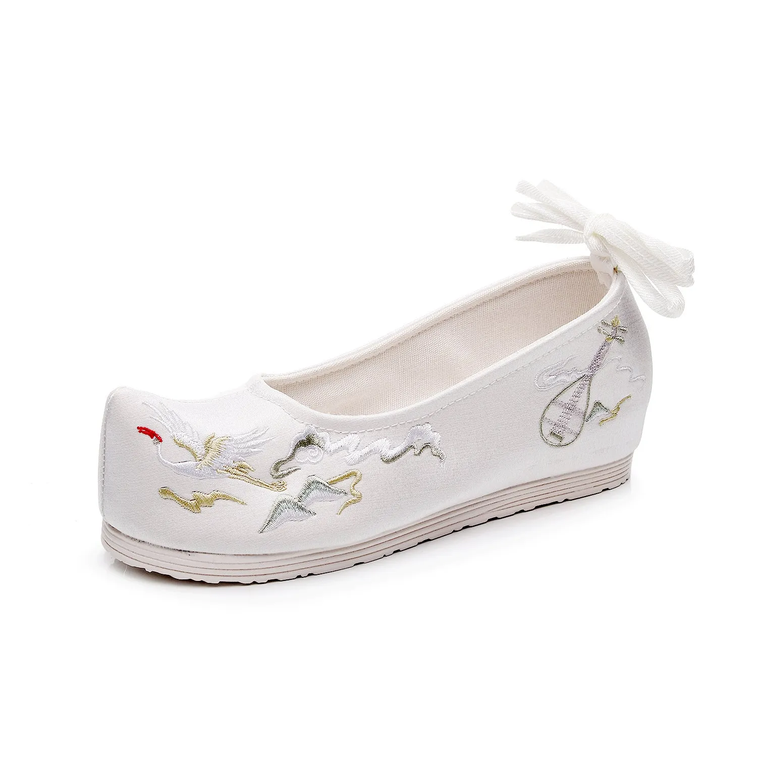 Bow Antique Embroidered For Han Chinese Canvas Shoes