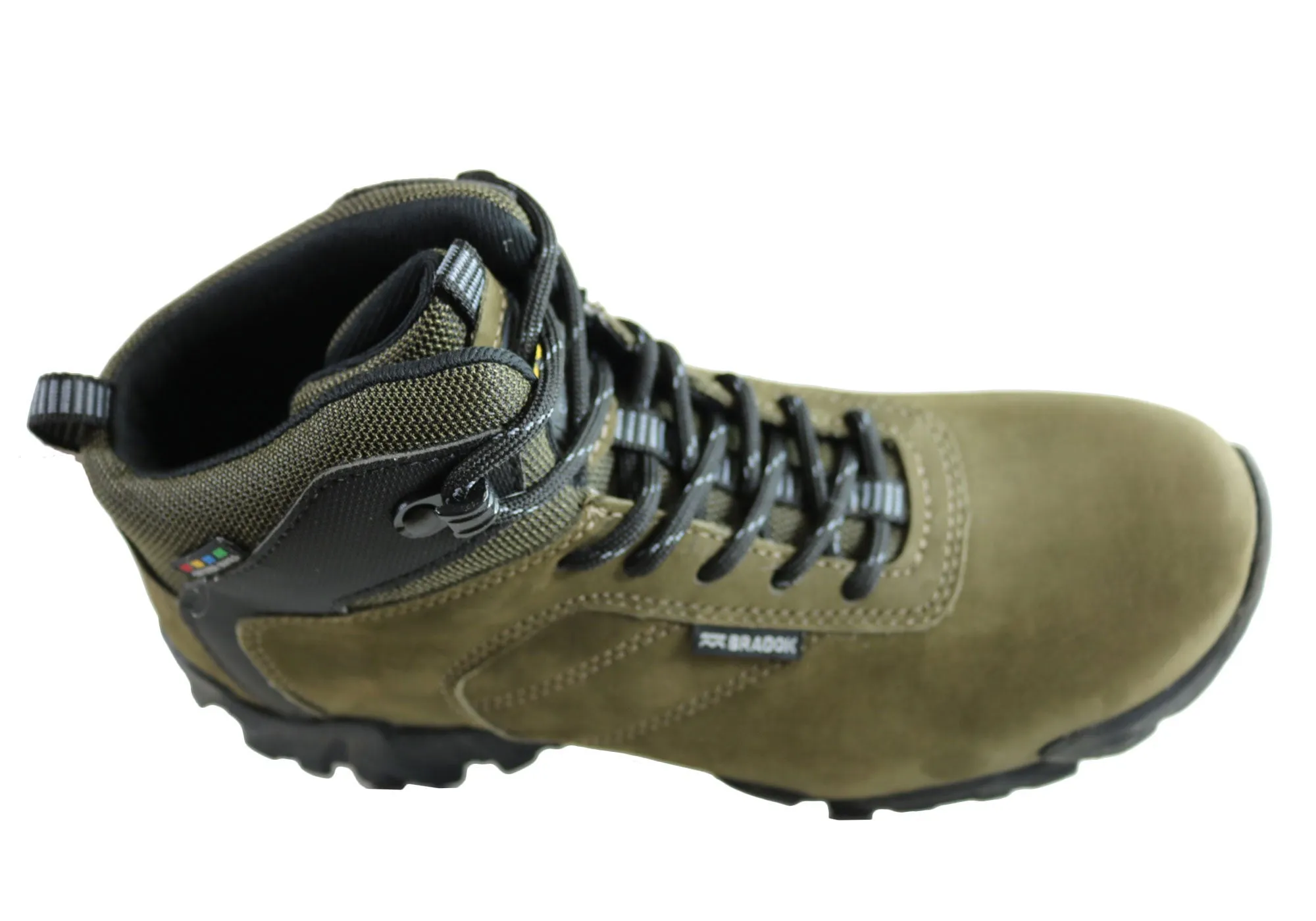 Bradok Kilauea Mens Comfortable Leather Hiking Boots Made In Brazil