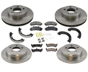 Brake Rotors Ceramic Brake Pads for a 95-01 Ford 4dr 4 Wheel Drive Explorer 8pc