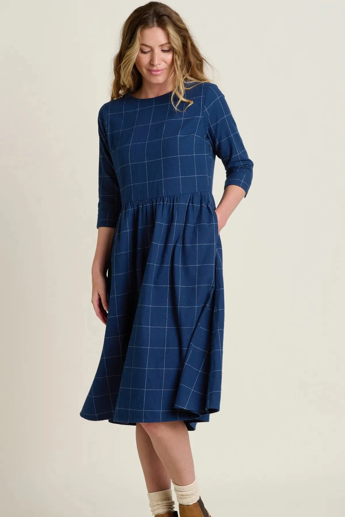 Brakeburn 10 Blue Upton Midi Dress