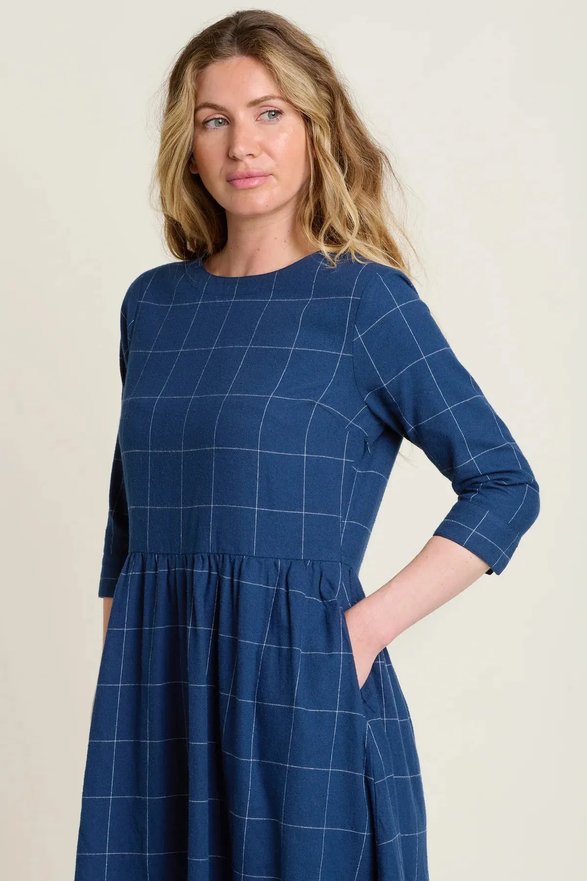 Brakeburn 10 Blue Upton Midi Dress