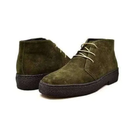 British Walkers Playboy Original Men's Olive Green Suede High Top