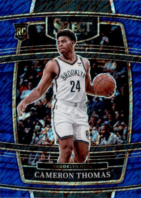 Cameron Thomas, RC, Concourse Shimmer Prizm, 2021-22 Panini Select Basketball NBA