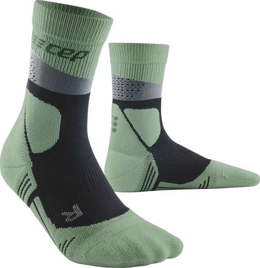 CEP Women&#x27;s Cep Max Cushion Socks Hiking Mid Cut Grey/Mint | Buy CEP Women&#x27;s Cep Max Cushion Socks Hiking Mid Cut Grey/Mint here | Outnorth