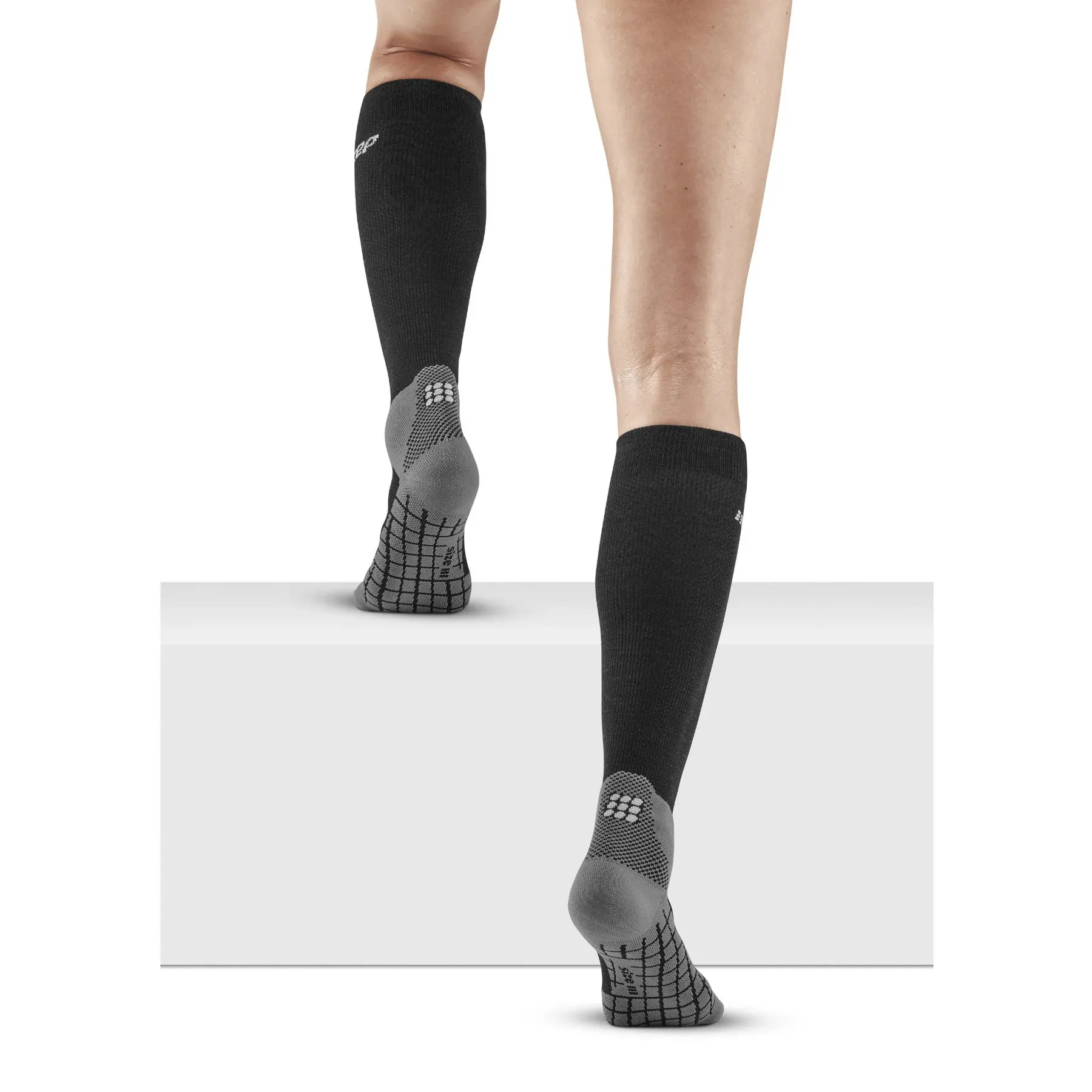 CEP Women&#x27;s Hiking Light Merino Tall Compression Socks Black | Buy CEP Women&#x27;s Hiking Light Merino Tall Compression Socks Black here | Outnorth