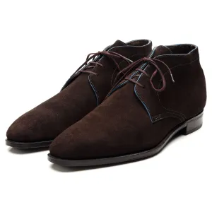 'Chukka' Dark Brown Suede Chukka Boots UK 7 E