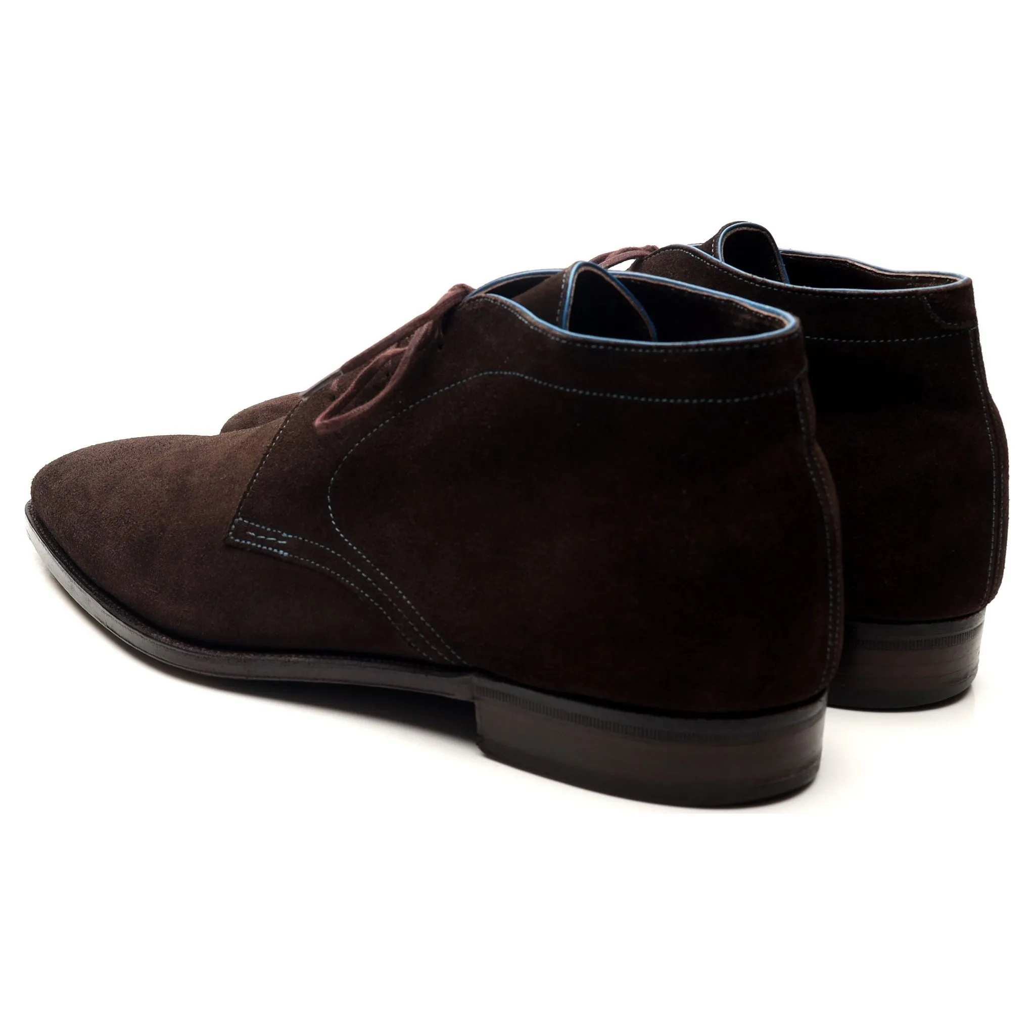 'Chukka' Dark Brown Suede Chukka Boots UK 7 E