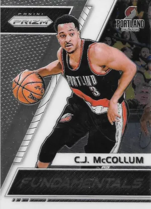 CJ McCollum, Fundamentals, 2017-18 Panini Prizm Basketball NBA