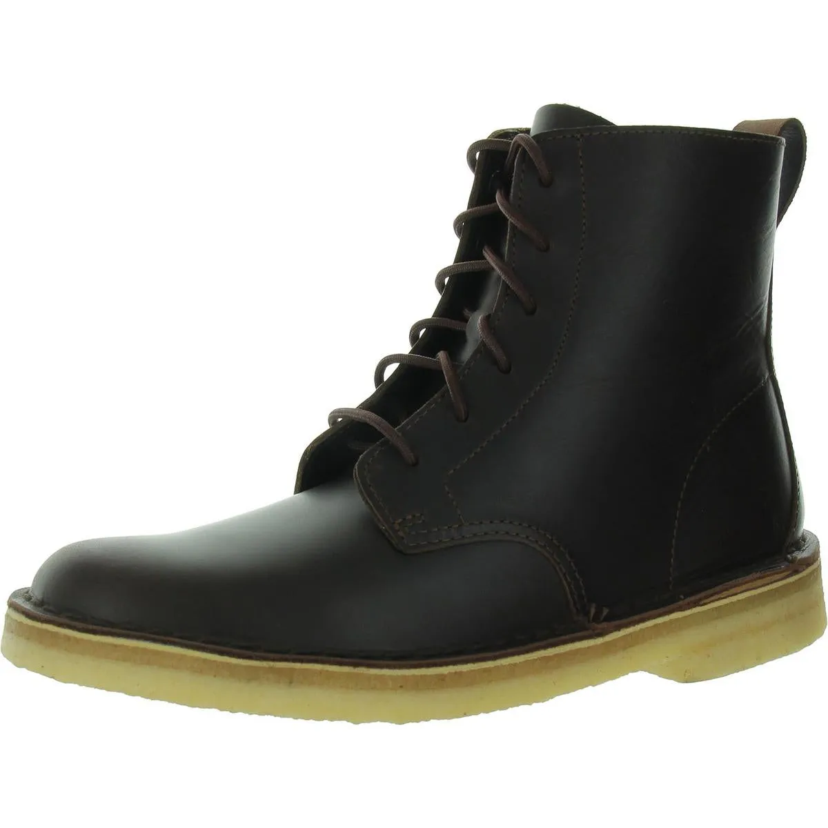 Clarks Womens Leather Lace-Up Chukka Boots