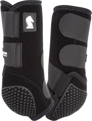 Classic Equine Flexion Legacy2 Support Boots-Front Black