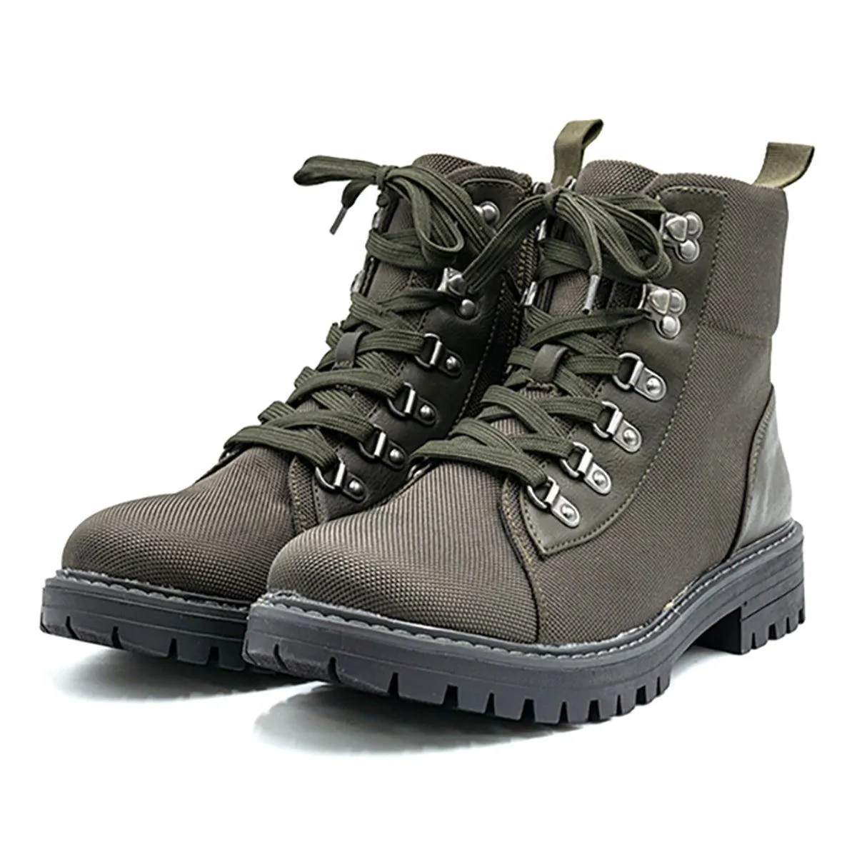 Cliffs By White Mountain Maximal Hiking Boots Fabric Green Colour For Women