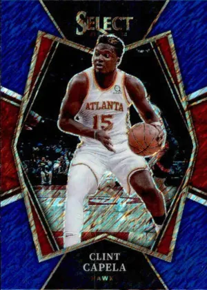 Clint Capela, Premier Level Shimmer Prizm, 2021-22 Panini Select Basketball NBA