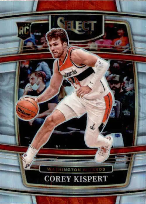 Corey Kispert, RC, Concourse Silver Prizm, 2021-22 Panini Select Basketball NBA