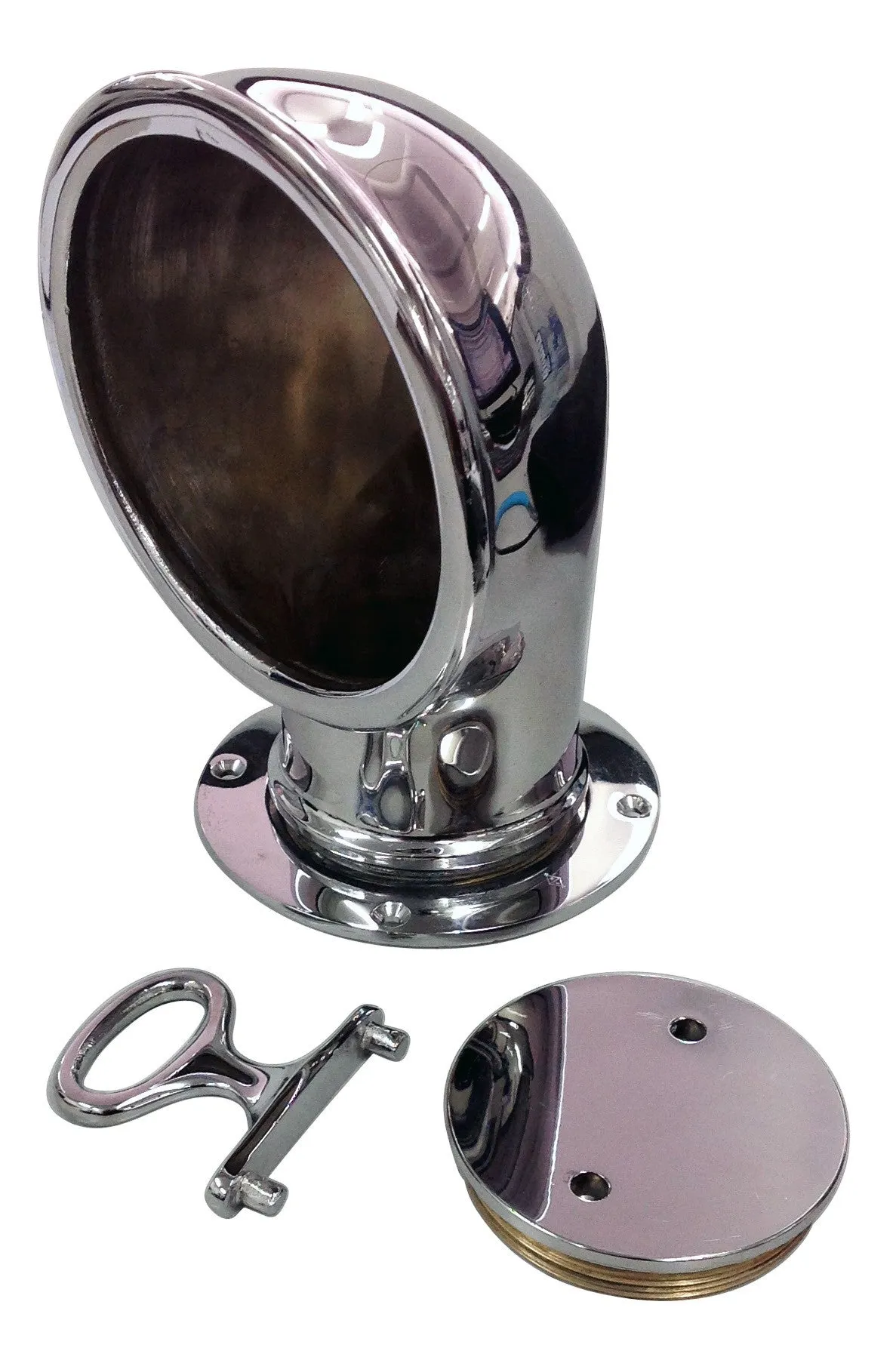 COWL VENT AND BASE CHROME PLATED 3"