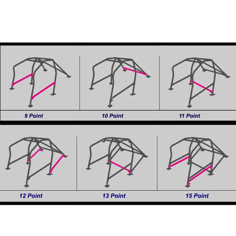 CUSCO 174 270 B20 Roll cage SAFETY 21 along roof (6 point, 5 passenger, escape dash) for TOYOTA Chaser (JZX90)