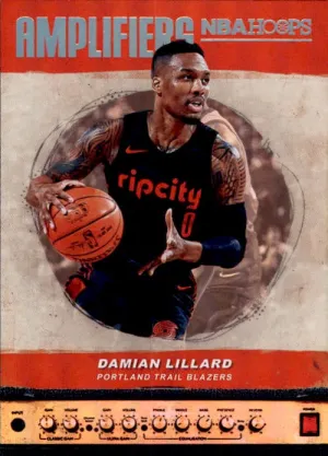 Damian Lillard, Amplifiers, 2018-19 Panini Hoops Basketball NBA