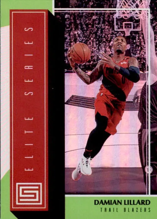 Damian Lillard, Green Elite Series, 2018-19 Panini Status Basketball NBA