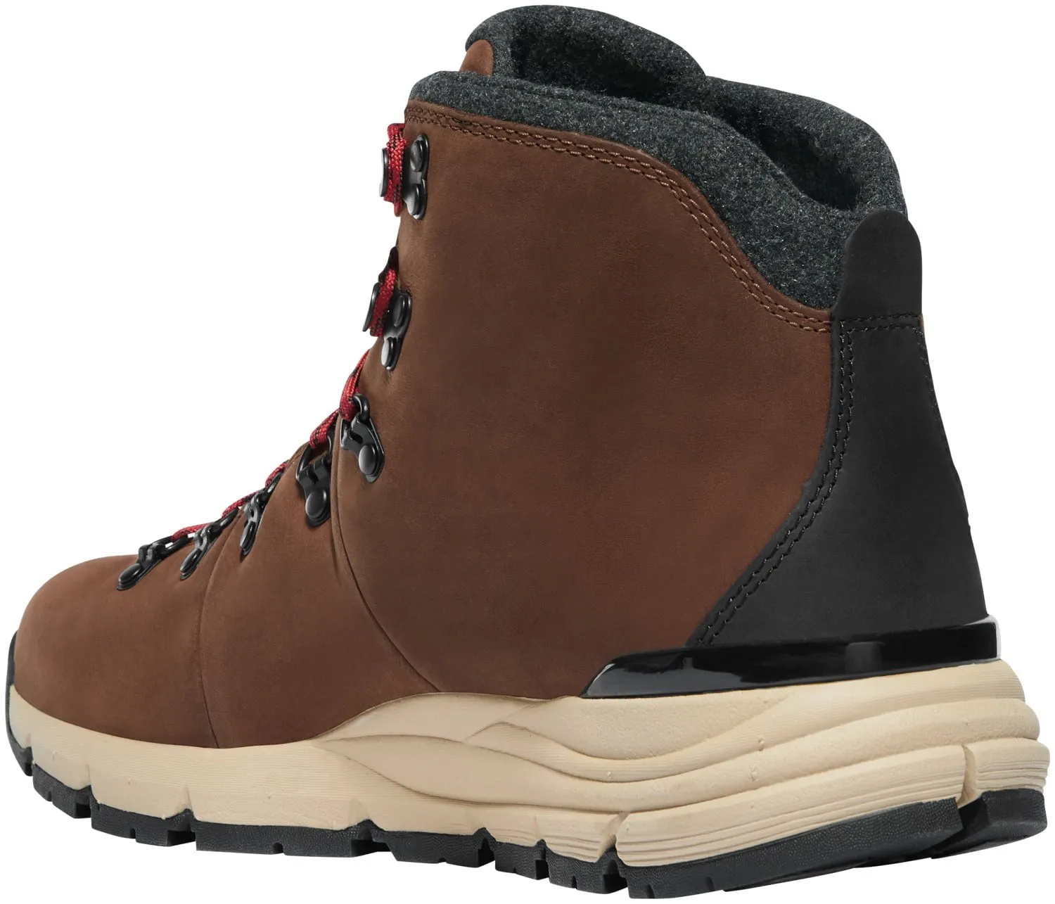 Danner Mens Mountain 600 200G Pinecone/Brick Red Leather Hiking Boots