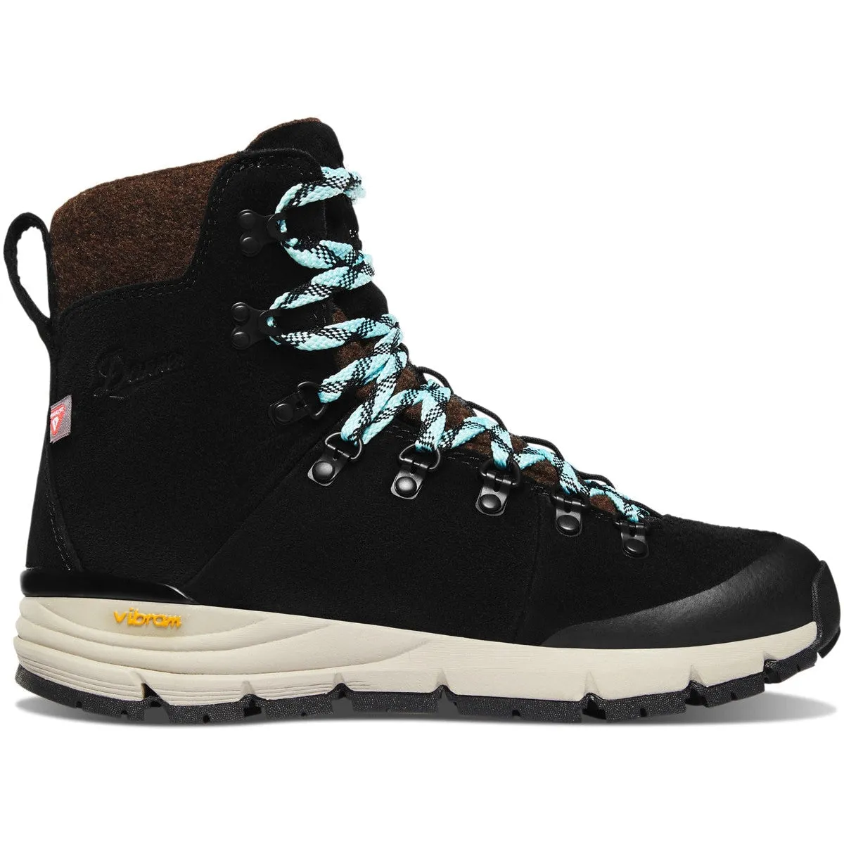 Danner Women's Arctic 600 7" Waterproof 200G Insulated Hiking Boot - Black/Spark Blue - 67340