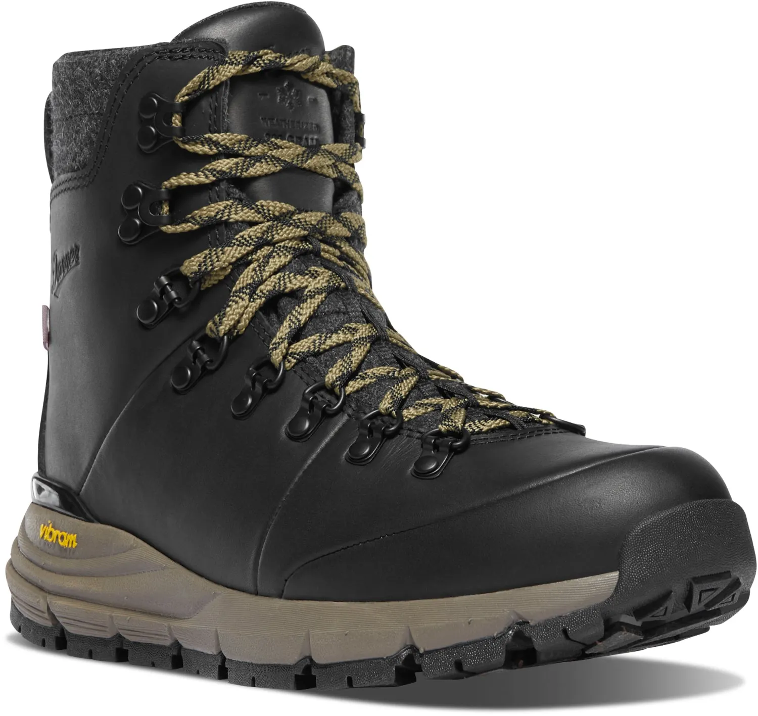 Danner Womens Arctic 600 Side-Zip 7in FG 200G Jet Black/Mojave Hiking Boots